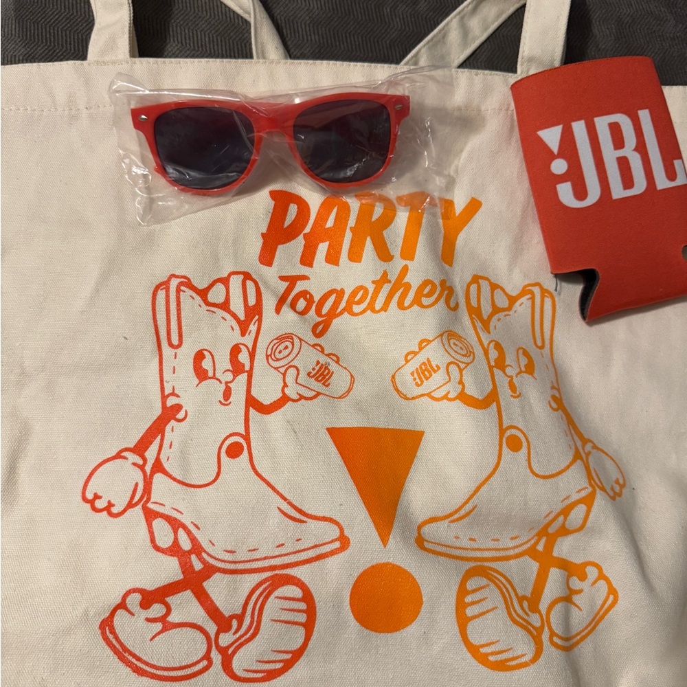 JBL Sunglasses + Koozie with Tote Bag